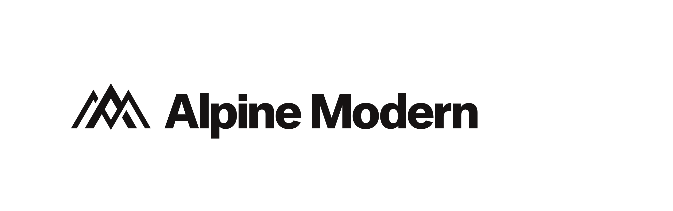 Alpine Modern - alpine modern wordmark system